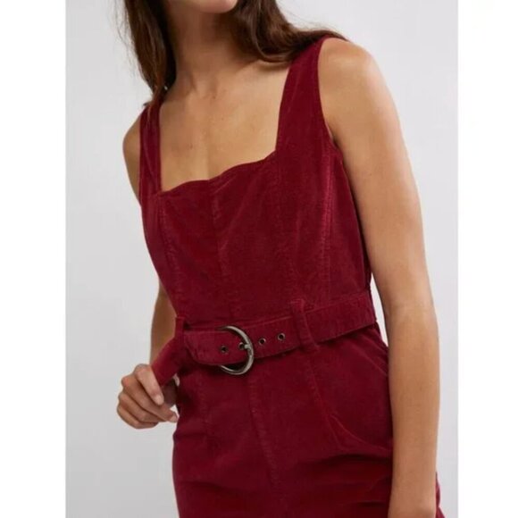 FREE PEOPLE NWT Party Starter One Piece / Holly Berry - 4 - Picture 6 of 13